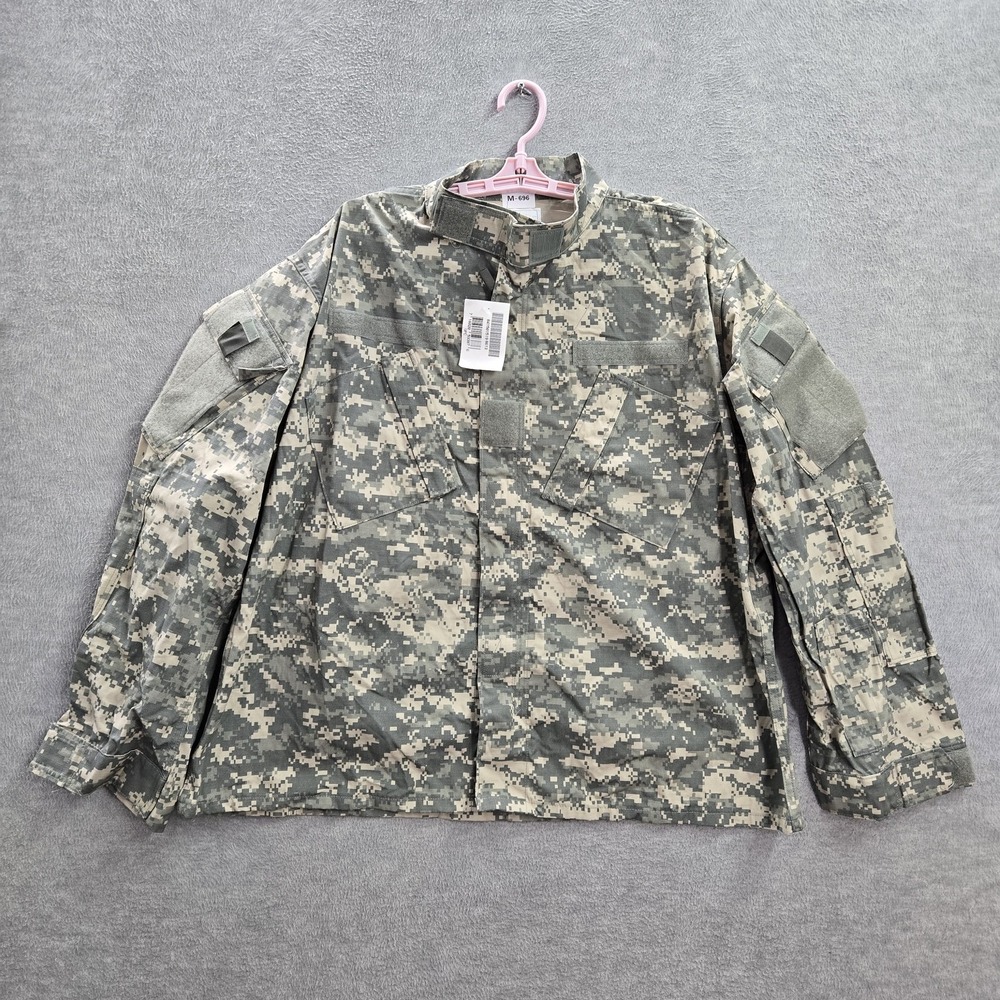 US ARMY Men Jacket XL Green Camouflage Coat Ripstop Full Zip Long Sleeve NWT